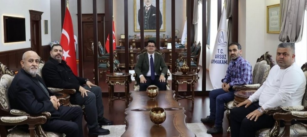 HGF’DEN, ARSUZ KAYMAKAMI EROĞLU’NA NEZAKET ZİYARETİ.