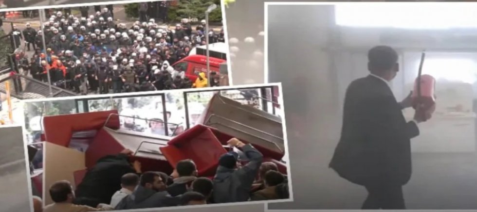 CHP Genel Merkezi'nde biber gazlı, plastik mermili müdahale!