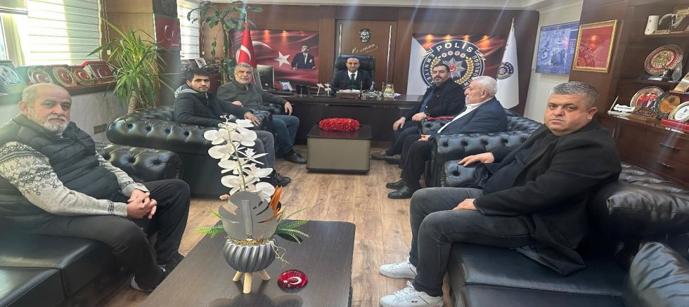 Hatay Aktif Gazeteciler Cemiyeti’nden Emniyet Müdürü Güneş’e Ziyaret