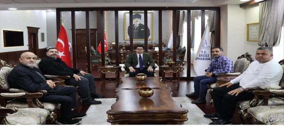 HGF’DEN, ARSUZ KAYMAKAMI EROĞLU’NA NEZAKET ZİYARETİ.