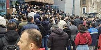 AKP’li Altındağ Belediyesi önünde işçilerden eylem