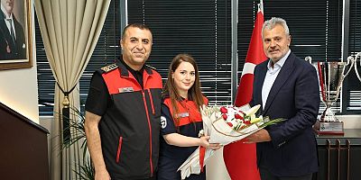 Başkan Öntürk, HBB İtfaiyesini Misafir Etti