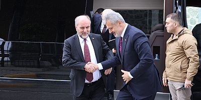 BAŞKAN ÖNTÜRK, ŞAM BÜYÜKELÇİSİ BURHAN KÖROĞLU’NU AĞIRLADI