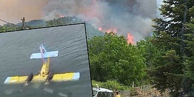 Beş ilde orman yangını: Aydın’da yangına müdahale eden uçak suya battı
