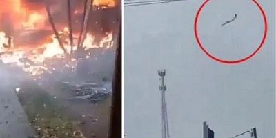 Brezilya’da 62 insanın öldüğü yolcu uçağının düşüş anları kamerada