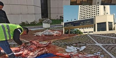 Büyük skandal:  Hazine binasında yıkım başladı!  Dana kesip, kan akıttılar