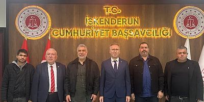 Hatay Aktif Gazeteciler Cemiyeti’nden Başsavcı Ünalan’a Nezaket Ziyareti