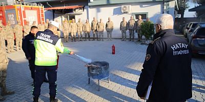 HBB İtfaiyesinden Emniyet ve Jandarma Güçlerine Yangın Eğitimi