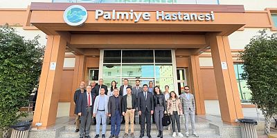 İYİ Parti İskenderun Belediye Başkan Adayı Nazmi Ceylan, seçim çalışmaları kapsamında Palmiye Hastanesi ne konuk oldu