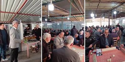 İYİ Partili aday kahvehanede kendi kendine konuştu! Okeye devam ettiler