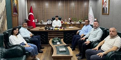TÜRDEM İskenderun Şube Başkanı Reşat Çağlar’dan İlk Ziyaret Milli Eğitim Müdürü Ali Haytaz’a...