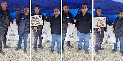 Yolbulan emekçilerine Hatay Büyükşehir Belediyesi’nden destek