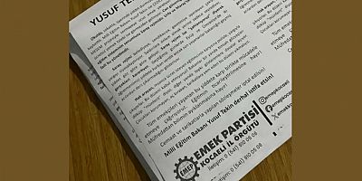 'Yusuf Tekin istifa' bildirileri dağıtan EMEP üyelerine müdahale